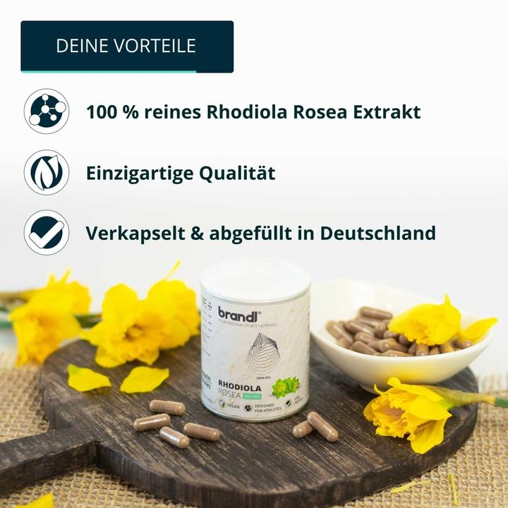 Produktbild Brandl-Nutrition Rhodiola Rosea Extrakt (1 Stück, Kapseln, 50 g)