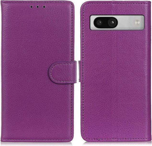 Actual product image MU Classic Litchi Leather Bookcover Series (Google Pixel 7a)