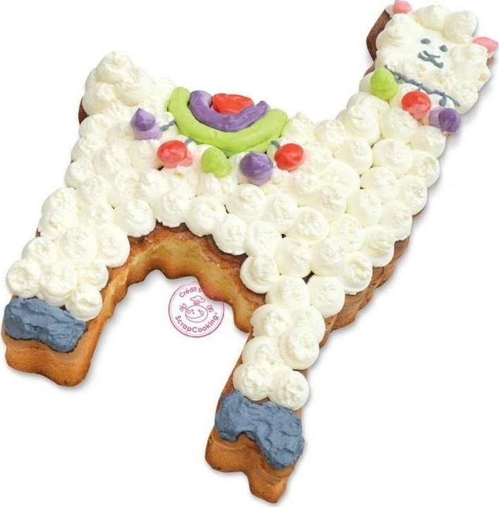 Actual product image ScrapCooking Stainless steel baking dish / cookie cutter XXL "Lama", 25.7x35.8 cm