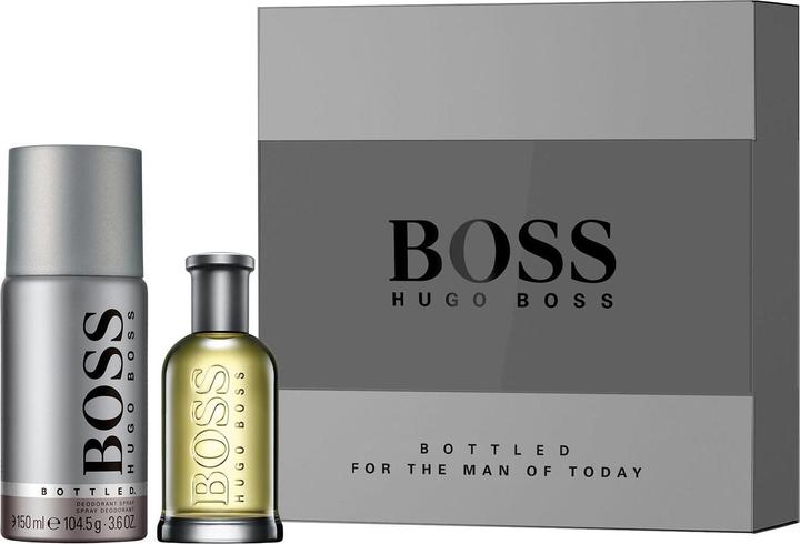 Actual product image Hugo Boss Bottled Giftset. Eau de toilette Spray 50Ml/Deospray 150Ml (Spray, 150 ml)