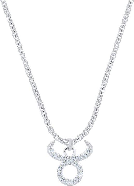 Actual product image Candy Star Sign Taurus Necklace, 925 Sterling Silver (925 Sterling silver, 42 - 45 cm)