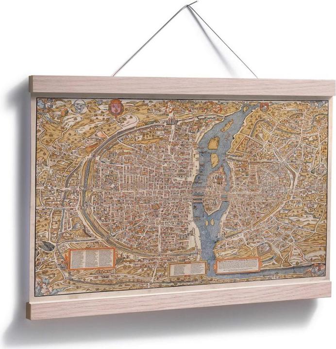 Produktbild Trenddeko Historische Karte von Paris (45 x 30 cm)