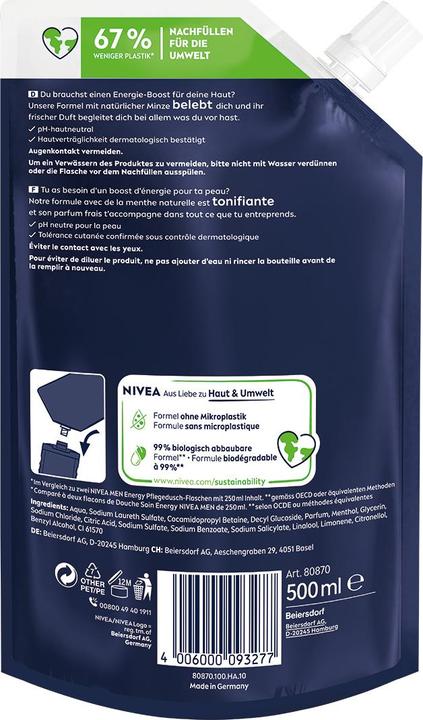 Image du produit NIVEA Energy Refill Duo (1000 ml)