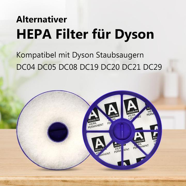 Actual product image Hermex HEPA Filter Dyson DC04 DC05 DC08 DC19 DC20 DC21 Vacuum Cleaner