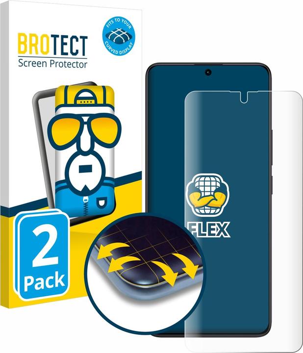 Produktbild BROTECT Full-Cover Displayschutz (2 Stück, Xiaomi Redmi Note 13 Pro 4G)