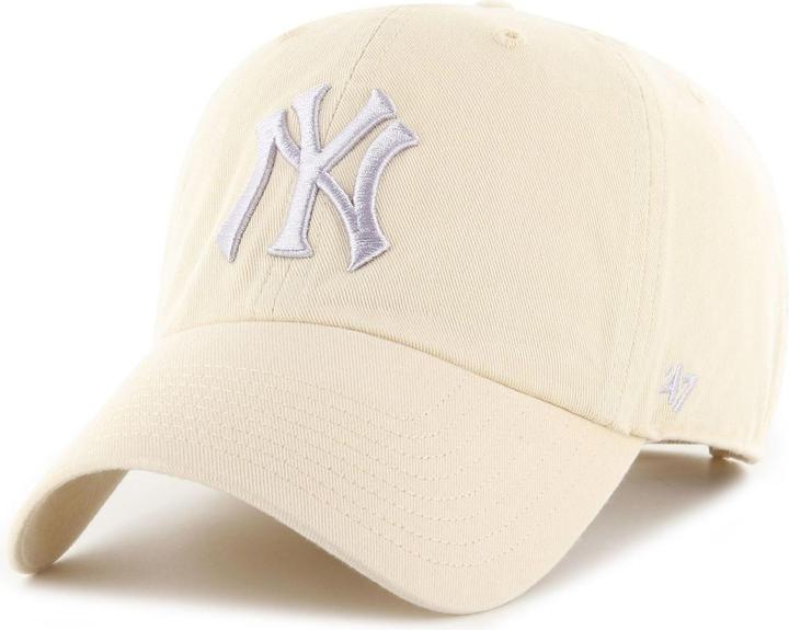 Actual product image 47 Brand Strapback Cap - Clean Up New York Yankees Natural