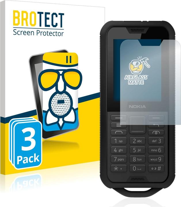 Image du produit BROTECT AirGlass Verre Mat (3 pièce(s), Nokia 800 Tough)