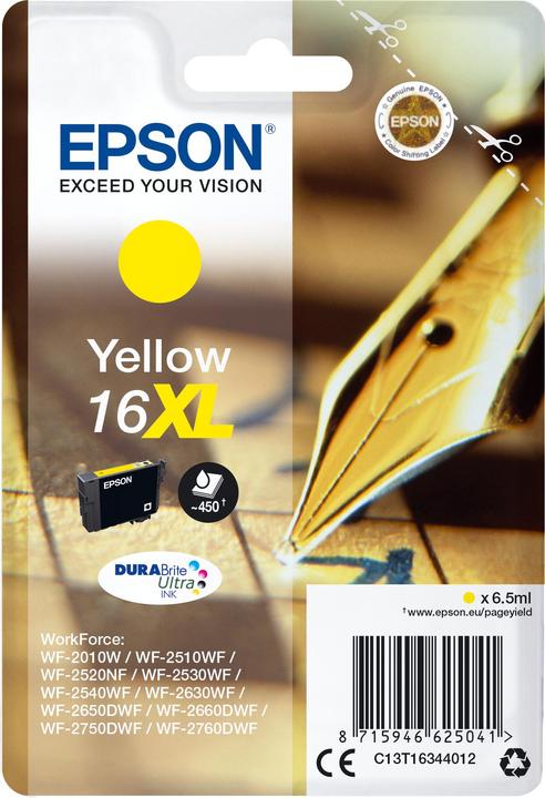 Epson Cartuccia D'Inchiostro Durabrite Yel 16xl (Y)