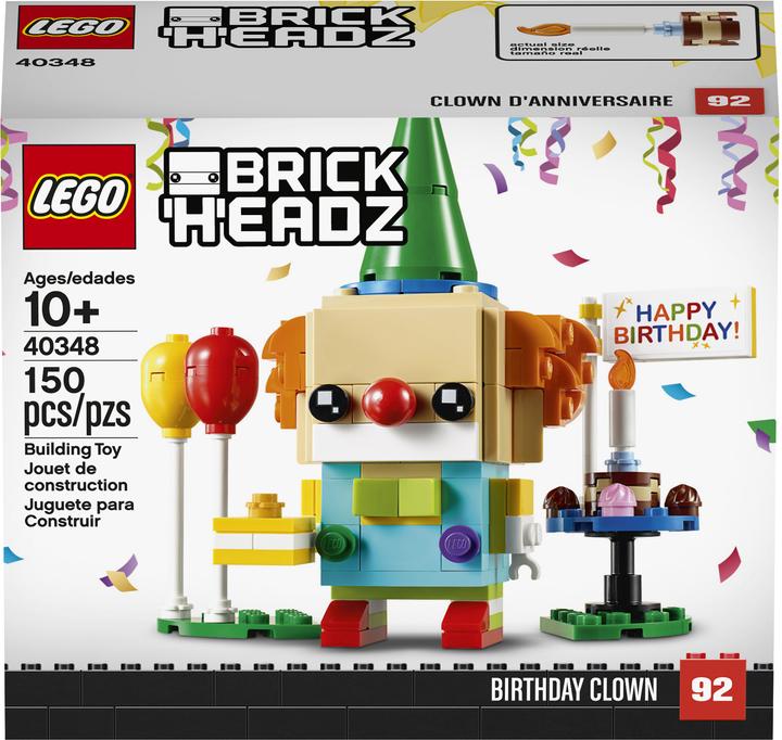 Actual product image LEGO BrickHeadz - Birthday Clown (40348, LEGO Brickheadz)