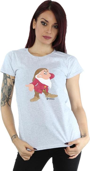 Actual product image Snow White Womens/Ladies Classic Grumpy Heather T-Shirt (XS)