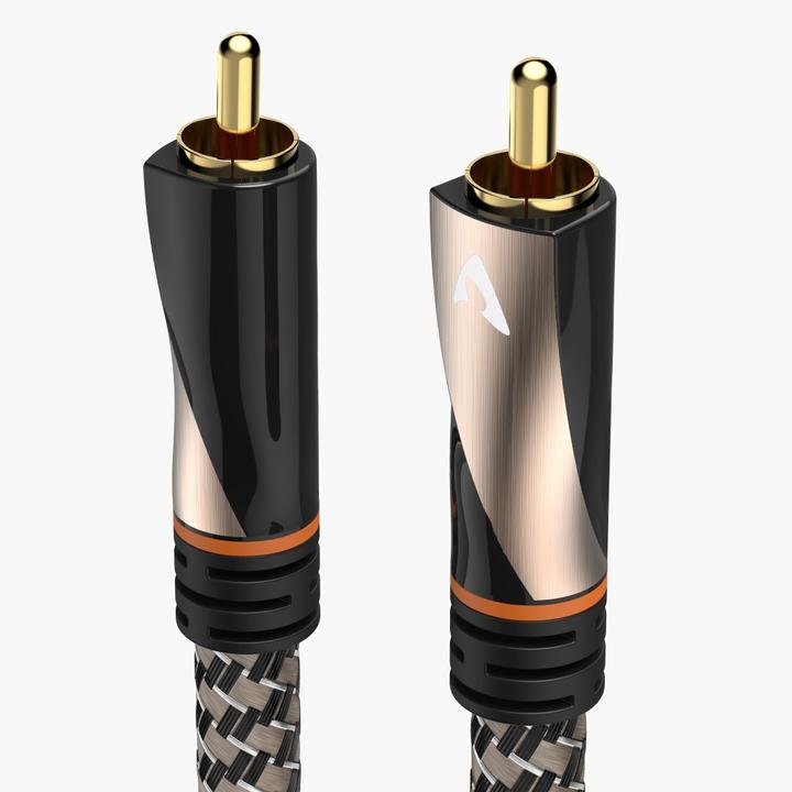 Produktbild Avinity Digitales Cinch-Kabel, 1 Stecker - 1 Stecker, Gewebe, vergoldet, 1 m (1 m, Cinch)