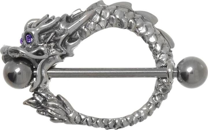 Produktbild Bijouteria Brustpiercing (Chirurgenstahl 316L, Kristall, Silber 925)