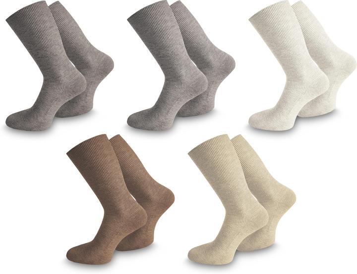 Actual product image Normani 10 pairs of health socks with high cotton content (pack of 10, 35 - 38)