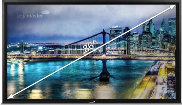 Produktbild Legamaster e-Screen Touchdisplay STX-86 mit elektrischer Höhenverstellung (Freistehend) (86")