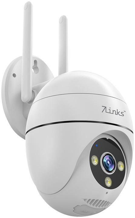 Produktbild 7links WLAN-Pan-Tilt-Outdoorkamera, 2K-Auflösung, Tracking, Nachtsicht, IP65 (2304 x 1296 Pixels)