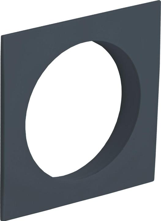 Junie Push-Lock Zylinderrosette eckig, Kunststoff anthrazitgrau