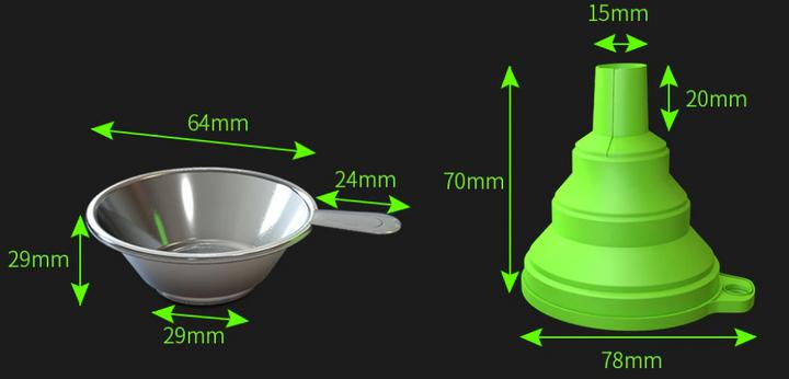 Produktbild Fabru Resinfilter Metall mit Silikontrichter (Zubehör)