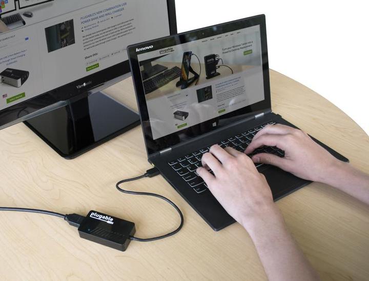 Actual product image Plugable USB 3.0 - HDMI 4K Adapter (USB-A)