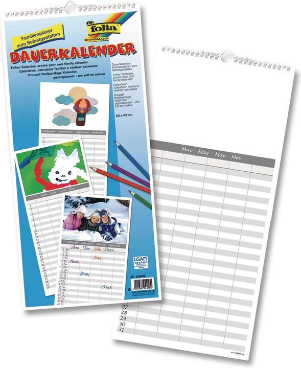 Folia Dauerkalender Familienplaner (Spezial, Deutsch)