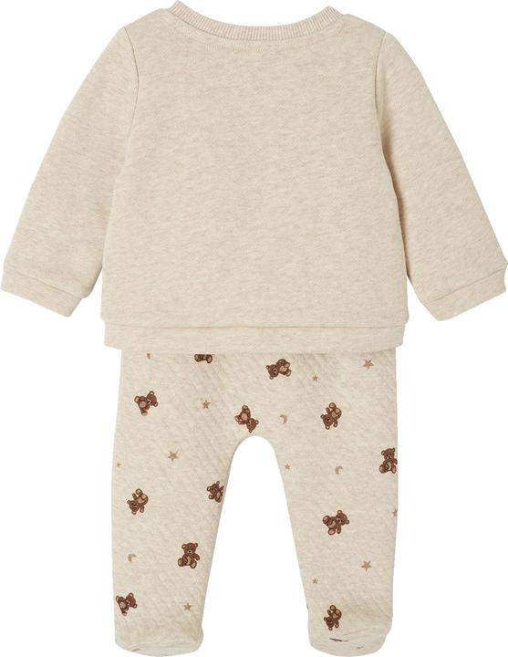 Produktbild Vertbaudet Baby-Set mit Teddyprint: Wickeljacke & Hose (62)