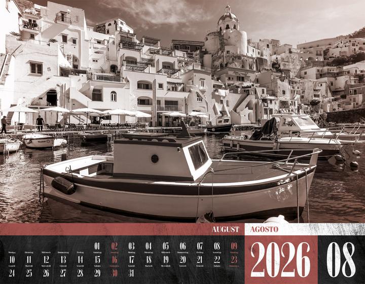 Immagine prodotto La Dolce Vita - Italienische Lebensart Kalender 2026 (54 x 42 cm, Copertina rigida, Italiano, Tedesco)