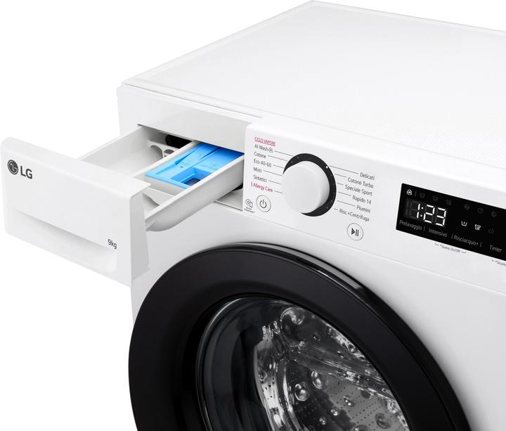 Produktbild LG F2R3S09NSWB Waschmaschine 9Kg AI DD Klasse (9 kg, Links)