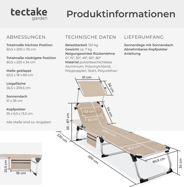 Produktbild tectake Lorella (200 cm)