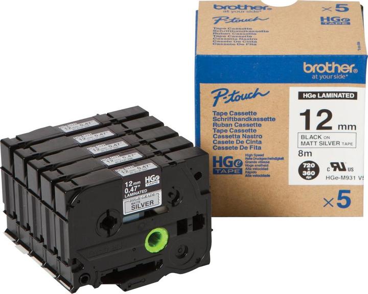 Produktbild Brother P-Touch (1.20 cm, Silber, Schwarz)