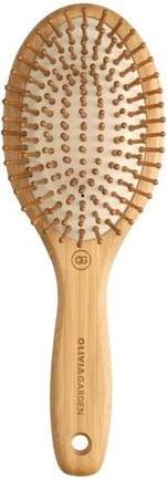Olivia Garden Bamboo Touch Brush Eco-conscious Bamboo Detangle Massage Hair Brush Size M Black Medium