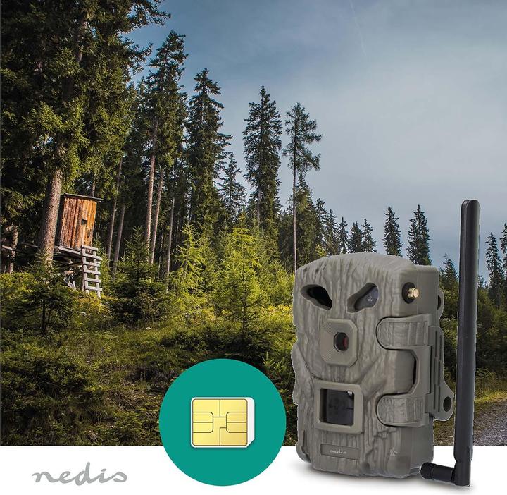 Actual product image Nedis Wildcamera - 1080p@30fps - 30.0 MPixel - 2 MPixel CMOS - IP66 - Zwart No-Glow IR - Nachtzicht - Kijk