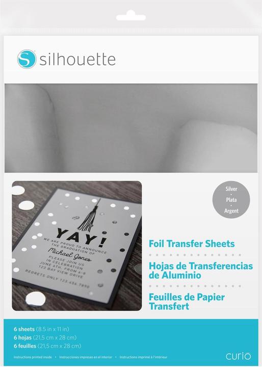 Silhouette Transferfolie silber