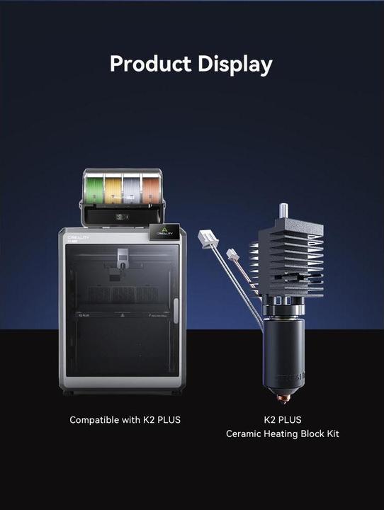 Immagine prodotto Creality Kit hotend ceramico K2 Plus con ugello (Ricambi)