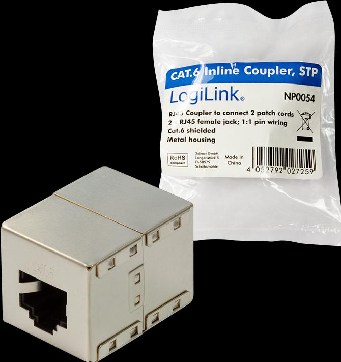 Actual product image LogiLink Patch cable connector (UTP, CAT6, 0.96 m)