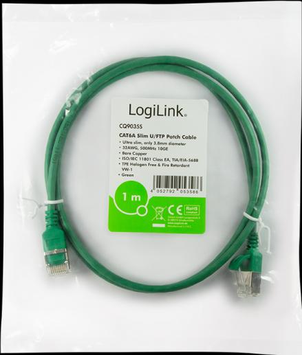Productafbeelding LogiLink Netwerkkabel (STP, CAT6a, 0.30 m)