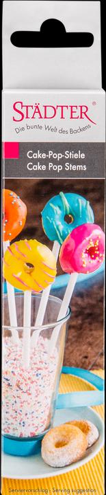 Image du produit Städter 50 bâtons de sucette blancs pour CakePops
