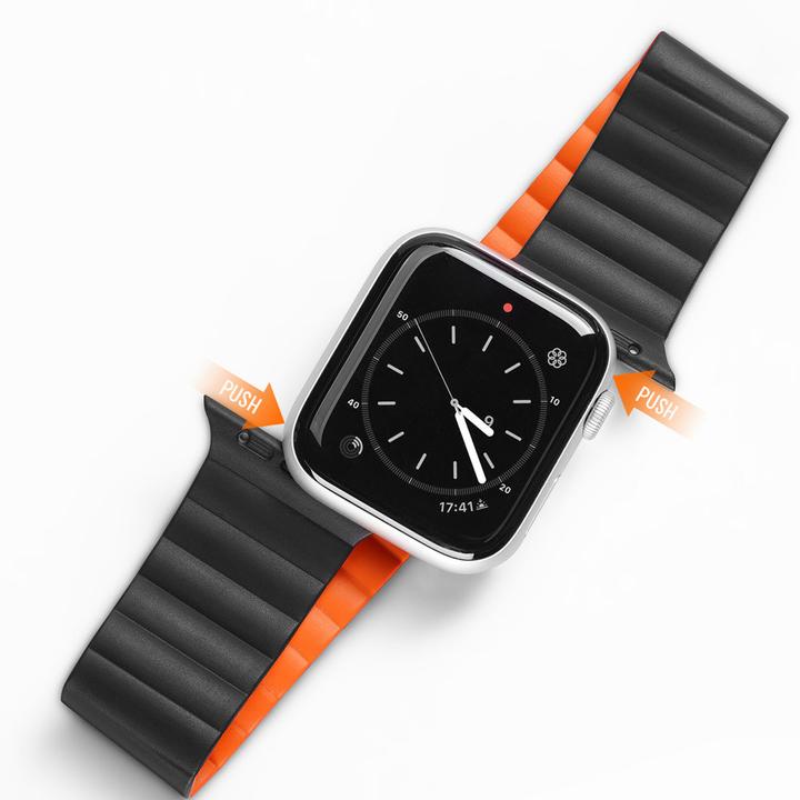 Actual product image Dux Ducis magnetic strap watch strap 7/6/5/4/3/2 (40 mm, 38 mm, 41 mm, Silicone)