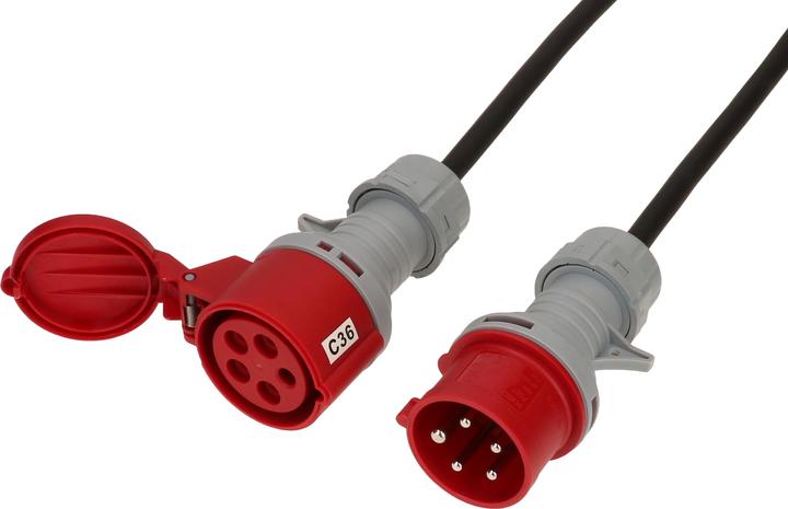 Actual product image Max Hauri Câble de rallongue CEE 5P 1.50 16A 400V 5 m (5 m, CEE 16/5)