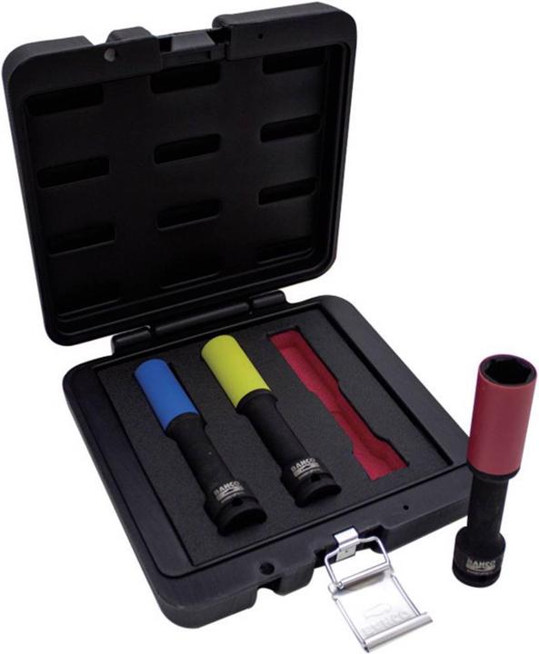 Immagine prodotto Bahco Set di chiavi a bussola, versione extra lunga, 17, 19 e 21 mm (19 mm, 21 mm, 17 mm)