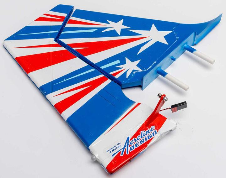 Actual product image E-Flite Painted Vertical Fin and Rudder w/LED Decathlon 1.2m