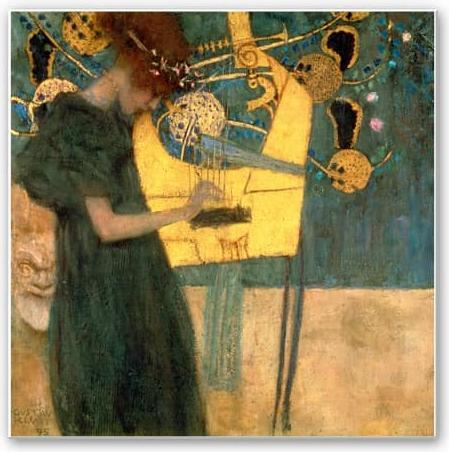 Image du produit Trenddeko Klimt - La musique (70 x 70 cm)