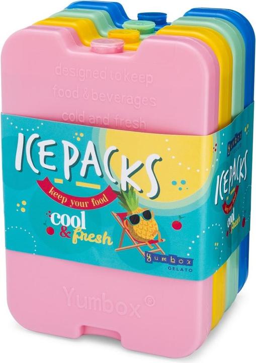 Actual product image Yumbox Ice Packs Cooler Packs Set Of 4 Multicolor