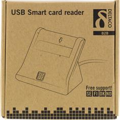 Actual product image Deltaco Smart card reader (USB 2.0)