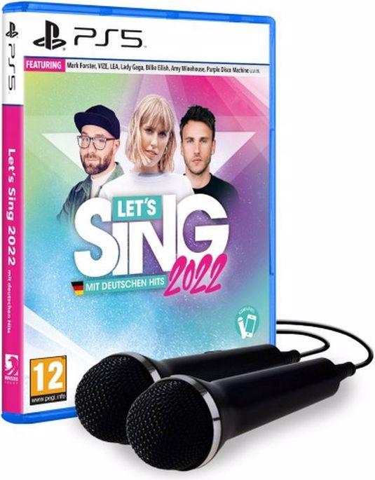 Produktbild Ravenscourt Let's Sing 2022 mit deutschen Hits (+ 2 Mics) (PS5, DE)