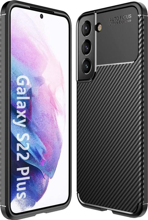 Produktbild Screenguard Samsung Galaxy S22+ Hülle Carbon Design TPU Case (Samsung Galaxy S22+)