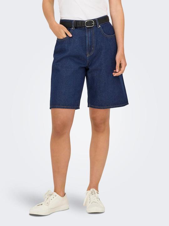 Produktbild Only ONLHOPE Hohe Taille Weiter Beinschnitt Jeans-Shorts Jeans-Shorts (XL)
