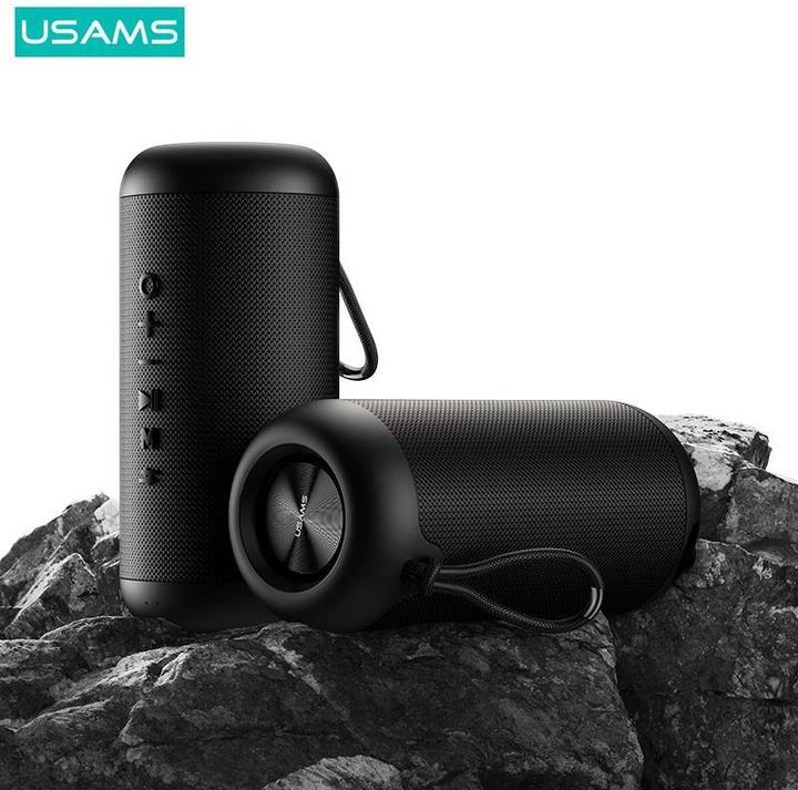 Actual product image Usams US-YX008 speaker black (8 h, Rechargeable battery operated)