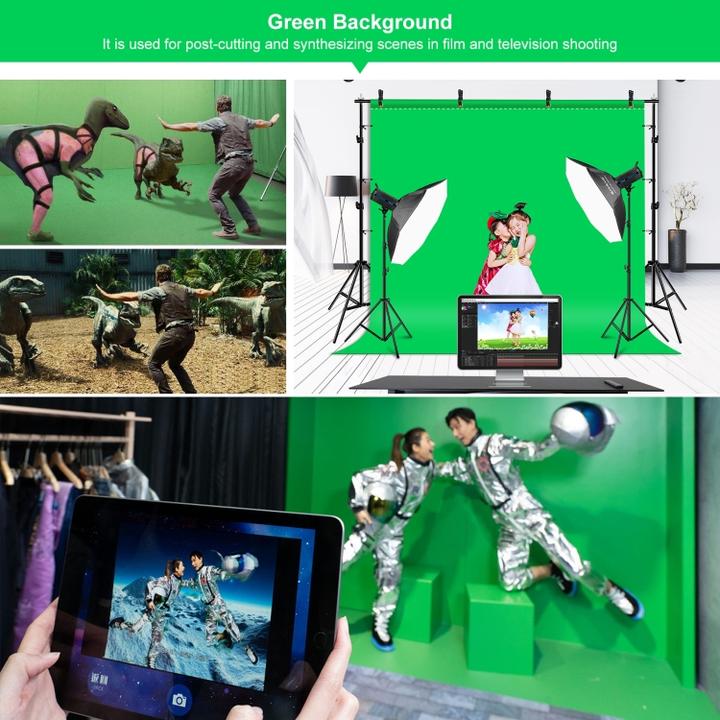 Actual product image Puluz green screen (300 cm, 200 cm)