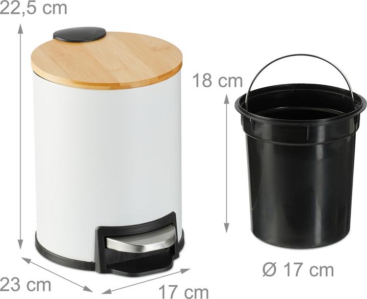 Produktbild Relaxdays Bad-Mülleimer (3 l)