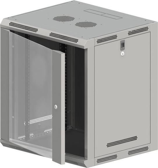 Q-Lantec Spinta Hängend 19" 12U (SW-12U-600-500-N-DSJ-OP-RP-BS) (12 HE, 19 Zoll Rack)