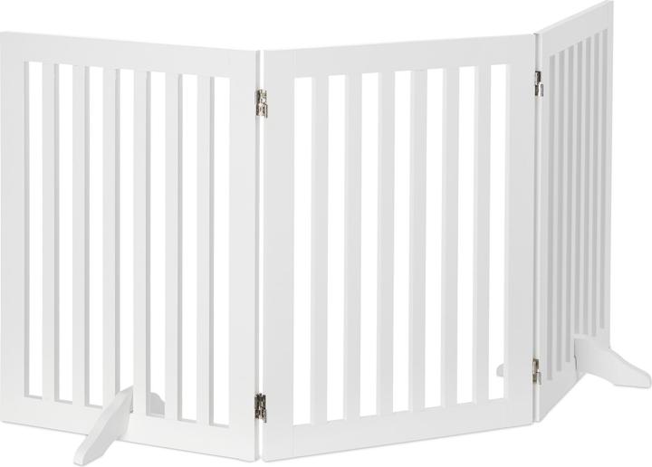 Actual product image Relaxdays Wooden Safety Barrier, Adjustable Gate (70 cm)